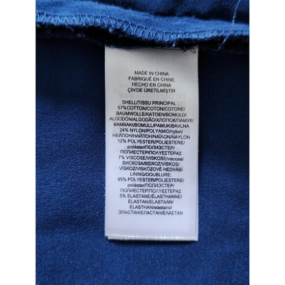 Lauren Ralph Lauren Womens Lace Sheath Dress Size 4 Blue V-Neck Holiday Party - Picture 6 of 9